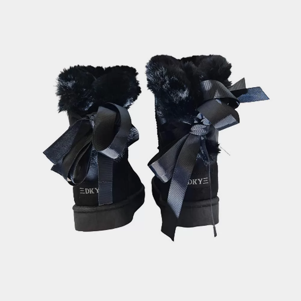 bottine pantoufle pour femme DXY01 NOIR .......... miniature